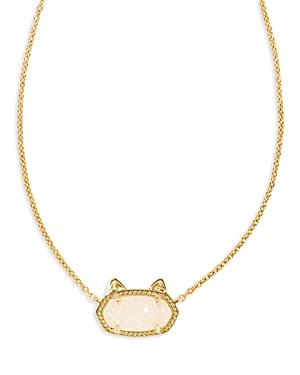 Kendra Scott Elisa Crystal Cat Pendant Necklace, 18