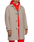 Boss X Russell Athletic Regular Fit Houndstooth Coat