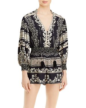 Alice And Olivia Senna Smocked Romper