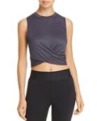 Nike Dry Twist-front Cropped Training Top