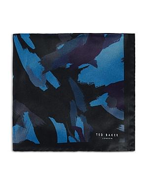 Ted Baker Silk Abstract Print Pocket Square