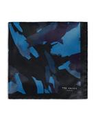 Ted Baker Silk Abstract Print Pocket Square