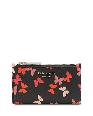 Kate Spade New York Spencer Butterfly Cluster Small Slim Bifold Wallet