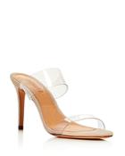 Schutz Women's Ariella Clear Strap High-heel Slide Sandals