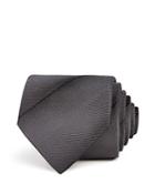 Emporio Armani Shadow-stripe Silk Classic Tie