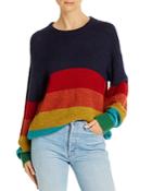 Mother Oversize Rainbow-stripe Sweater