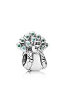 Pandora Charm - Sterling Silver & Cubic Zirconia Peacock, Moments Collection