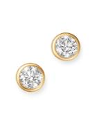Bloomingdale's Diamond Bezel Set Stud Earrings In 14k Yellow Gold, 0.75 Ct. T.w. - 100% Exclusive