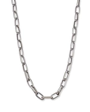 Alberto Amati Sterling Silver Diamond Paperclip Link Chain Necklace, 18