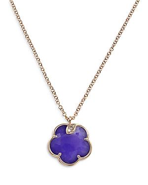 Pasquale Bruni 18k Rose Gold Petit Joli Necklace With Violet Quartz & Diamonds, 16.7