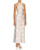 Dress The Population Valentina Floral Sequin Gown