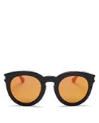 Saint Laurent Surf Mirrored Round Sunglasses, 47mm
