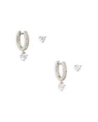 Kate Spade New York Tiny Twinkles Stud And Huggie Hoop Earrings Set