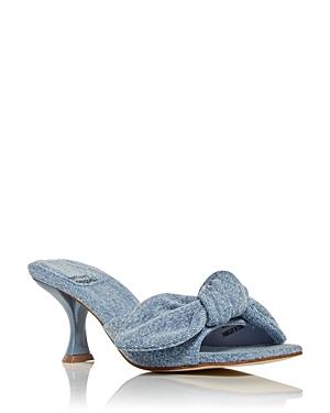Jeffrey Campbell Women's Mr. Big Bow High Heel Slide Sandals