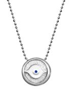 Alex Woo Little Faith Evil Eye Pendant Necklace In Sterling Silver, 16