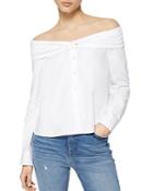 Jonathan Simkhai Maia Oxford Off-the-shoulder Top