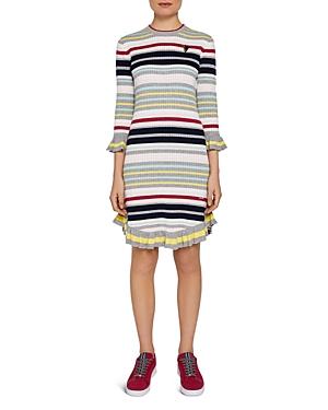 Ted Baker Colour By Numbers Irette Striped Knit Dress