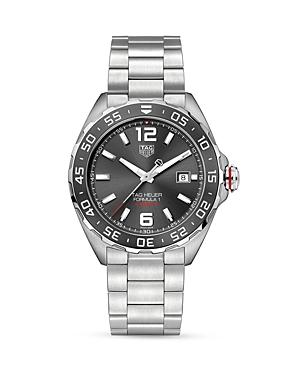 Tag Heuer Formula 1 Calibre 5 Automatic Men's Grey Steel Chronograph, 43mm