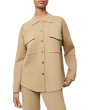 Maje Mimisal Knit Overshirt