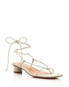 Loq Women's Dora Trenzado Braided Barely There Strappy Sandals