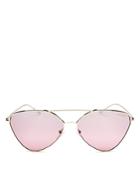 Prada Mirrored Brow Bar Cat Eye Sunglasses, 60mm