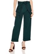 Sandro Side Belted Cropped Wide-leg Pants