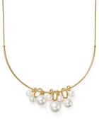 Ippolita 18k Yellow Gold Nova Cultured Freshwater Pearl Cluster Pendant Collar Necklace, 16
