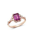 Bloomingdale's Rhodolite & Diamond Ring In 14k Rose Gold - 100% Exclusive