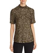 Lafayette 148 New York Short-sleeve Sequined Top
