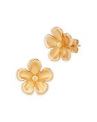 Bloomingdale's Pansy Stud Earrings In 14k Yellow Gold - 100% Exclusive