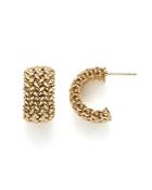 14k Yellow Gold Woven Hoop Earrings - 100% Exclusive