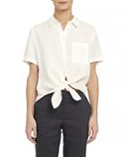 Theory Hekanina Button-up Top