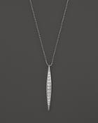 Kc Designs Diamond Stick Pendant Necklace In 14k White Gold