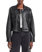 Velvet By Graham & Spencer Marilee Faux Leather Cropped Jacket - 100% Exclusive
