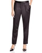 T By Alexander Wang Pleated Stretch Satin Pants