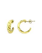 Aqua Twist Huggie Hoop Earrings In 18k Gold Plated Sterling Silver - 100% Exclusive