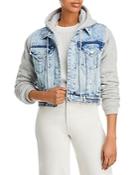 Blanknyc Piece Of Me Denim Hoodie Jacket