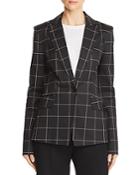 Milly Checked Tailored Blazer