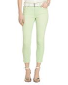 Lauren Ralph Lauren Cropped Skinny Jeans In Melon