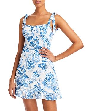 Aqua Floral Ruffle Dress - 100% Exclusive