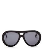 Stella Mccartney Aviator Shield Sunglasses, 58mm