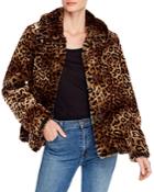Mkt Studio Miniloo Faux Fur Leopard-print Coat