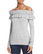 Endless Rose Ruffled Off-the-shoulder Sweater - 100% Exclusive