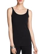 Eileen Fisher Petites System Scoop Neck Long Silk Cami