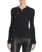 T By Alexander Wang Deconstructed Ribbed Cardigan