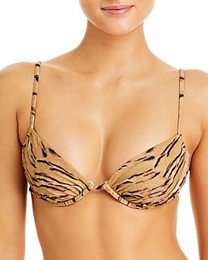 Weworewhat Ruched Underwire Bikini Top