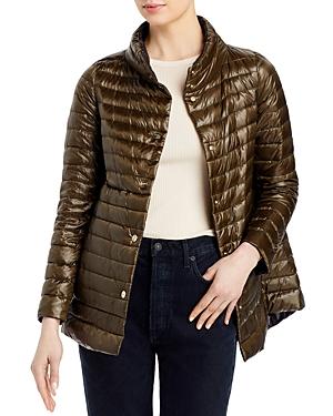 Herno Reversible A-line Shiny Down Coat