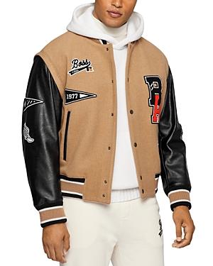 Boss X Russell Athletic Varsity Style Wool Blend Jacket