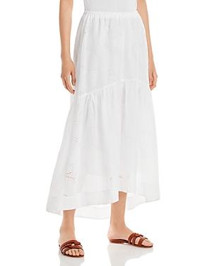Frame Eyelet Embroidered Maxi Skirt