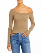 Citizens Of Humanity Wren Ribbed Off-the-shoulder Tee